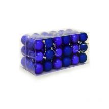 54 Boules de Noël Bleues pour décorer votre sapin de Noël - Bleu