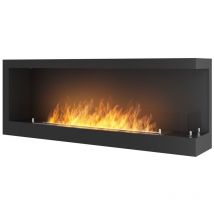 Sololed - Corner 1200 Right Cheminée au bioéthanol encastrable SimpleFire avec verre