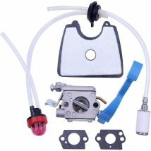 Serbia - 545081811 545112101 Husqvarna 125B 125BX 125BVX Carburateur à palettes avec filtre à air et kit de réglage de conduite de carburant pour