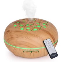 Jusch - 550ML Diffuseur Huiles Essentielles avec Télécommande, Humidificateur Diffuseur D'huile Essentielle Electrique pour Maison, Bureau, Chambre,