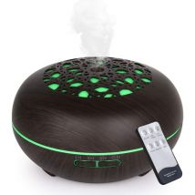 Jusch - 550ML Diffuseur Huiles Essentielles Avec Télécommande, Humidificateur Diffuseur D'huile Essentielle Electrique pour Maison, Bureau, Chambre,
