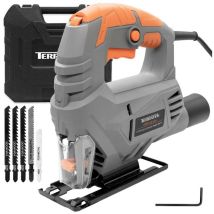 Terratek - Electric Jigsaw 550W Compact Cutting Variable Speed Power Corded uk Plug