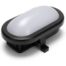 5.5W Schwarze LED-Wandleuchte IP54 Schnellanschluss 450 lm 4000K VELAMP TARTARUGA