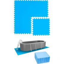 5,6 m² Alfombra de Piscina - 24 Esteras eva 50x50 - Juego de Alfombrillas Suelo