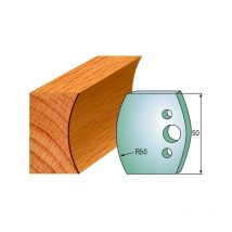 Luxoutils - 560: Jeu de fers congé R=50mm (50x4mm) porte outils toupie