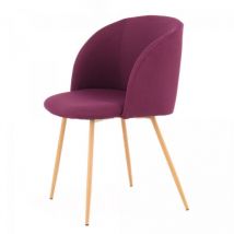Chaise semi artisanal lot de 2 ana 56x54 violet