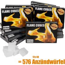 576x Cubes Allume-Feu Allume Cube Allume-Grill Allume-Feu pour Cheminée Gril Four Briquet à Charbon d'Allumage Cube Flameup