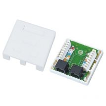 Tec GN002 conector 2xRJ45 Blanco - Alan