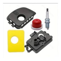 Sjqka - 595663 Luftfiltersockel, 595660 Luftfilterabdeckung und Schaumstofffilterersatz für Rasenmäher Briggs Stratton 450E 500E 550E 550Ex