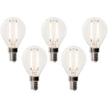 5er-Set E14 Dimmbare LED-Glühbirnen P45 Klarglas 3W 250 lm 2200K