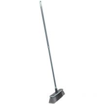 Balai antichoc télescopique en caoutchouc gris h130cm - 5five
