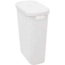 Corb slim 40l blanc rattan - 5five