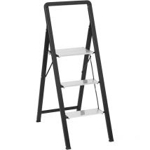 Marchepied 3 marches pliant aluminium Gris Five
