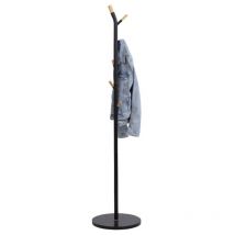 Perchero De Pie Metal Color Negro 6 Colgadores 176 Cm
