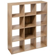 Five Simply Smart - Scaffale a 12 elementi mix n modul effetto rovere naturale - 5five