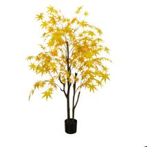 5FT arbre d'érable artificiel grand Faux arbre en pot d'érable Faux Branches d'érable arbre artificiel pour la décoration de salon de bureau à la