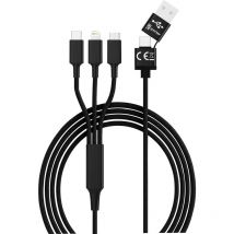 USB-Ladekabel usb 2.0 usb-a Stecker, usb-c Stecker, Apple Lightning Stecker, USB-Micro-B Ste - Smrter