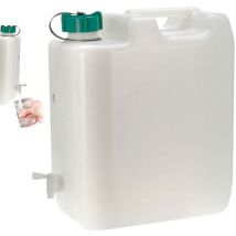 Eda 010987 Bid&ampoacuten Wasser Mit Hahn 35 Liter, Sport Und Outdoor, Weiß Und Grün, 45x35x22 Cm