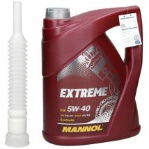Mannol - 5 Litres Extreme huile de moteur 5W40 pour voiture