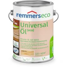 Remmers Gmbh - Remmers Universal-Öl [eco], 2,5 Liter, Gartenholz-Öl für aussen und innen, optimal für Gartenmöbel oder Holzterrassen, ökologisch,