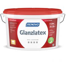 Wand- und Deckenfarbe Glanzlatex weiß 5,0 Ltr. - Renovo