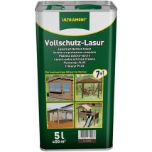Ultrament - Vollschutz-Lasur 7-in-1, palisander, Holzschutz, 5 Ltr