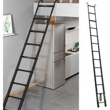 Dayplus - 5M Échelle Pliante en Aluminium Telescoping Ladders avec 2 Crochets Amovibles Multifonction Ladder Attic Ladder 150kg Charge Maximale