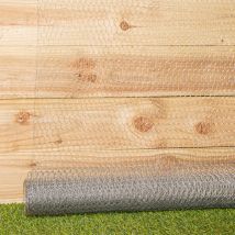 Hamble Distribution - 5m x 90cm x 13mm Galvanised Metal Chicken Garden Wire Netting / Fencing
