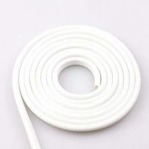 5M Protection Portiere Voiture, Acier à Ressort en U à L'intérieur, Pas Besoin de Coller, Protection en Caoutchouc de Port de Voiture (Blanc)