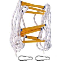 Stoex - 5M Rope Ladders, Fire Escape Rope Ladder, Safety Emergency Ladder with 2 Safety Buckles