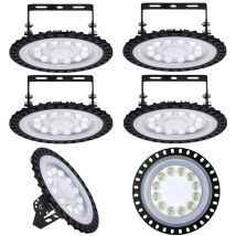Highsam - 5PC Suspension ufo 6000K led Rond Industriel Projecteur - 50W