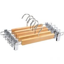 Lot de 5 cintres pour vêtements avec pince pour pantalon