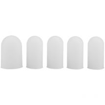 5pcs Couvercle de protection des doigts en silicone, couverture du pouce, gants du bout des doigts, pour chauffer la cuisson, cuisson du barbecue