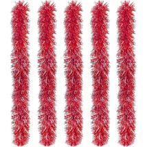 5pcs Guirlandes de Noel,10M Décoration de Guirlande de Noël, Guirlande de Sapin de Noël,Décoration de Noël,pour Décorations Noël et Festivals