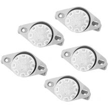 Jalleria - 5pcs KSD301 Thermostat Temperature Thermal Control Switch, 250V10A no, Temperature Control Switch Thermostat Thermal Switch(55°C)