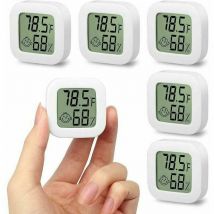 Alovez - 5pcs mini thermomètre lcd portable hygromètre intérieur température humidité, haute précision -58°F-158°F 10% 99% rh capteur d'humidité