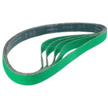 MSW - 5Pcs Ponçage Bande Abrasives Ponceuse Polissage Papier De Verre Mix 80 Grit