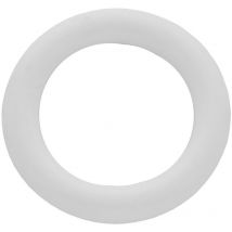 5BLISTER bs anello bastone tenda plastica bianco 10 pz