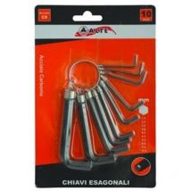 5BLISTER chiavi maschio esagonali in serie 10 pezzi