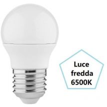 5PZ lampada led sfera opale E27 - 7.5W - 6500K fredda - 806 lm - 45X84H