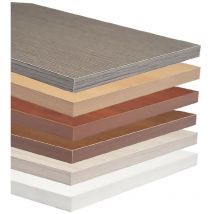 Decorlegno - 5PZ mensola in truciolare 'ecopan' 80 x 40 x 1,8 - noce medio