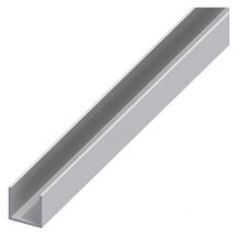 Alfer - 5PZ profilo a u alluminio argento satinato mm. 15X10X1 mt. 2