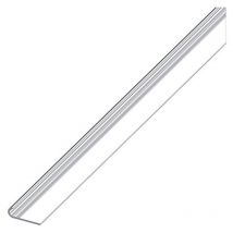 5PZ profilo per bordi unghietta alluminio argento cromato mm. 18X5,8X1 mt. 2
