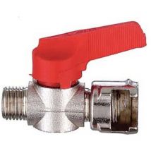 5PZ rubinetto in linea filettato maschio con dado fresato - attacco 1/4'M art.air 11