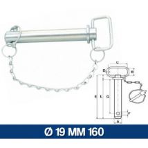 5PZ spinotto d'attacco per traino mm 19 x 165