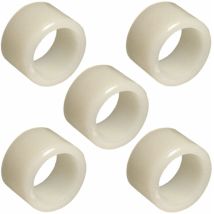 5x Coussinet entretoise 12 x 14 x 10 mm plastique nylon 6.6 vis rondelle tube rond bague