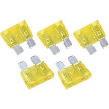 5x Flachstecksicherung 20A 12 Volt 5 Stück