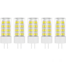 5X G4 LED-Lampe, 5 w, 51 smd 2835 LEDs, warmweiß, 6000 k, LED-Leuchtmittel, 400 lm, entspricht 50 w Halogenlampe, ac 220 v [Energieklasse a+]