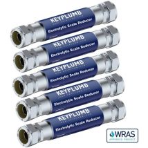 Keyplumb - 5x Inline Electrolytic Scale Reducer Inhibitor 15mm Compression wras