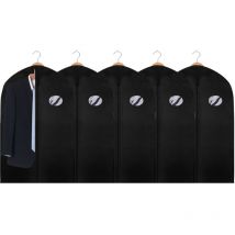 5x Kleidersack Kleidersäcke Schutzhülle mit Schuhtasche Kleiderhülle Kleiderschutz Dicker Vliesstoff mit PE-Folie 100 x 60cm